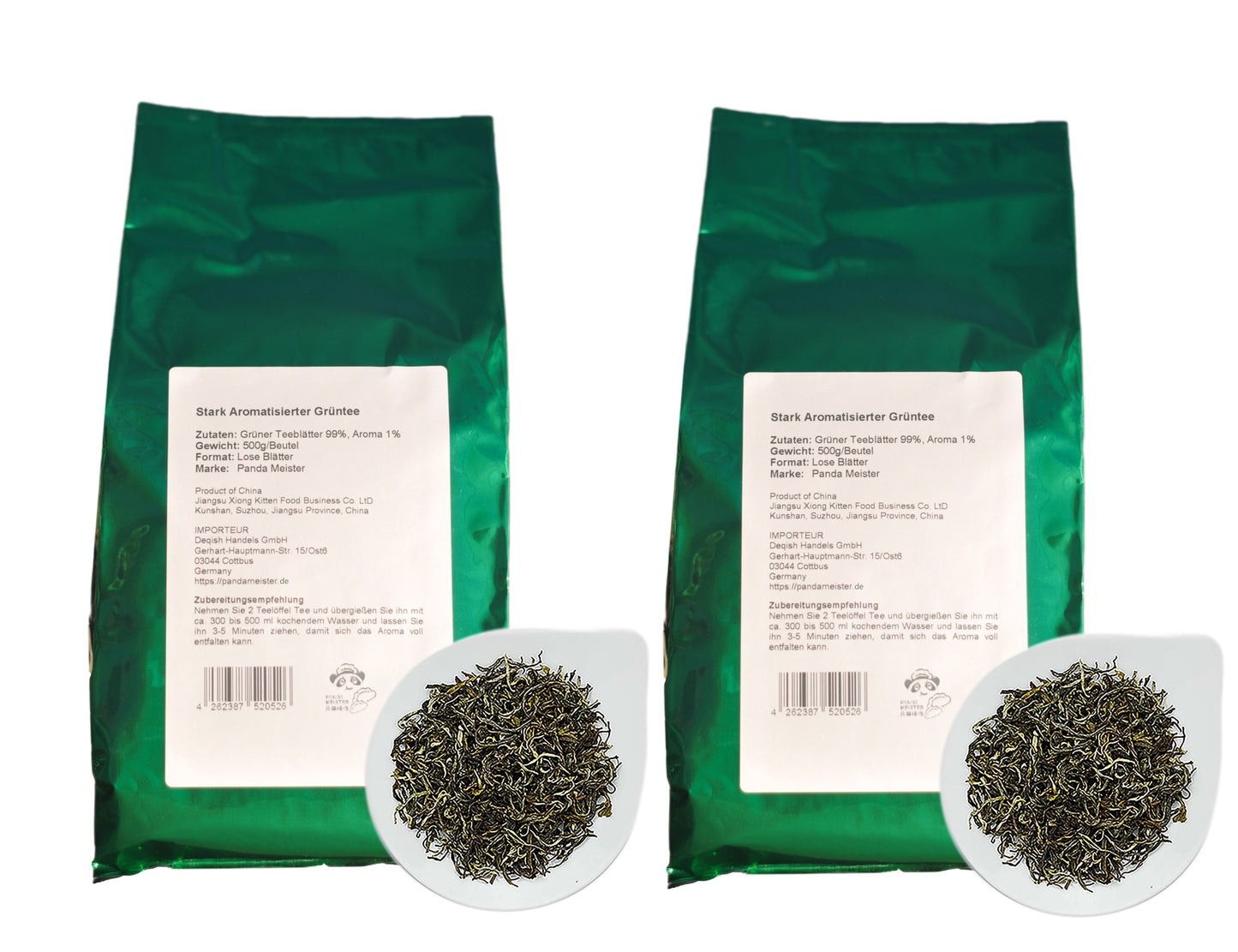 Grüner Tee Loser | Jasmin Grüntee stark | - Bubble Tee DIY Vegan, Zukerfrei - 500g, China