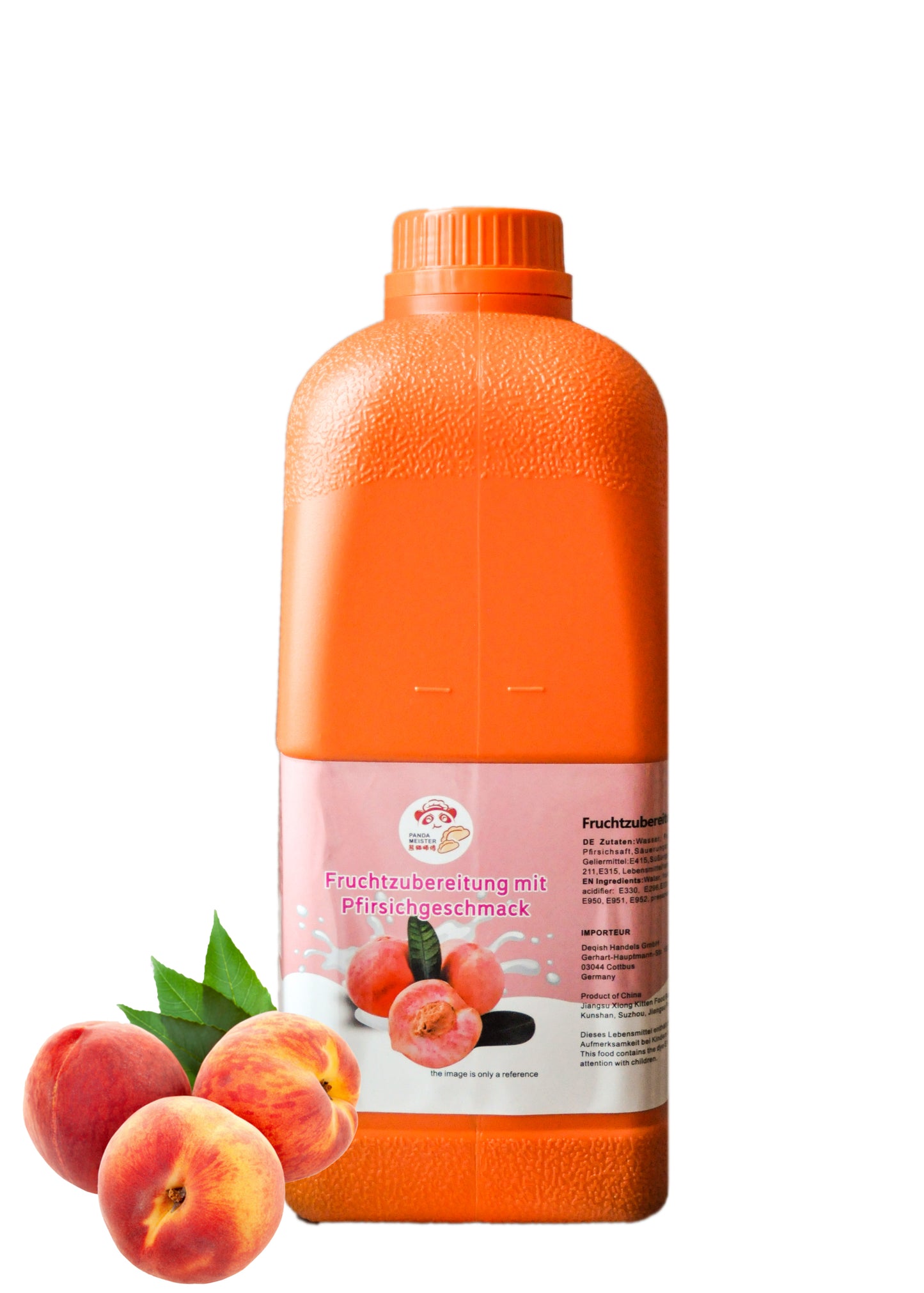Konzentrat Fruchtsirup für Bubble Tee Lassi, Smoothie, Slush Getränkesirup 2,5kg - Pfirsich