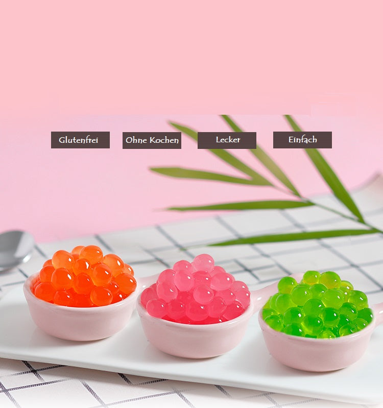 Bubble Tea Perlen Wassermelone - Bubbletea Boba Perlen Set 3KG - Natur&Vegan- Selber Machen Bubble Tea DIY Set Partys