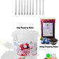 Bubble Tea DIY Set 1*3kg Litschi Boba+ 1*600g Heidelbeer Boba + 10st Gratis Einweg Papier Trinkhalme für Perlen Boba Mix