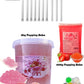 Bubble Tea DIY Set 1*3kg Pfirsich Boba+ 1*600g Erdbeer Boba + 10st Gratis Einweg Papier Trinkhalme für Perlen Boba Mix