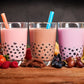 900g Tapioka Perlen Vegan | Bubble Tea Set & Milchtee | Perfekt für Smoothie, Eiskaffee, Eistee, Slush und gemischte Fruchtgetränke