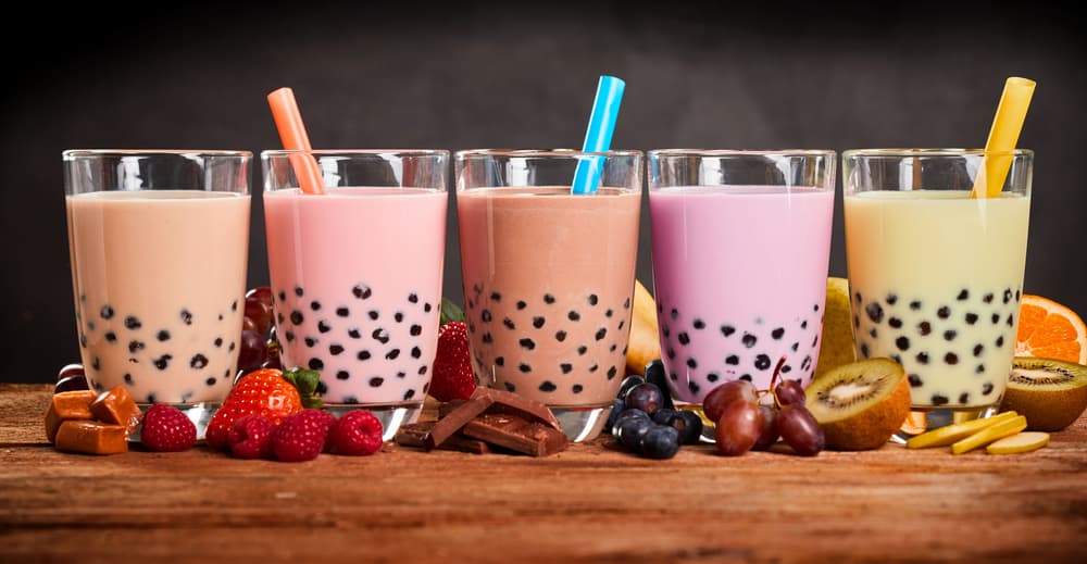 900g Tapioka Perlen Vegan | Bubble Tea Set & Milchtee | Perfekt für Smoothie, Eiskaffee, Eistee, Slush und gemischte Fruchtgetränke