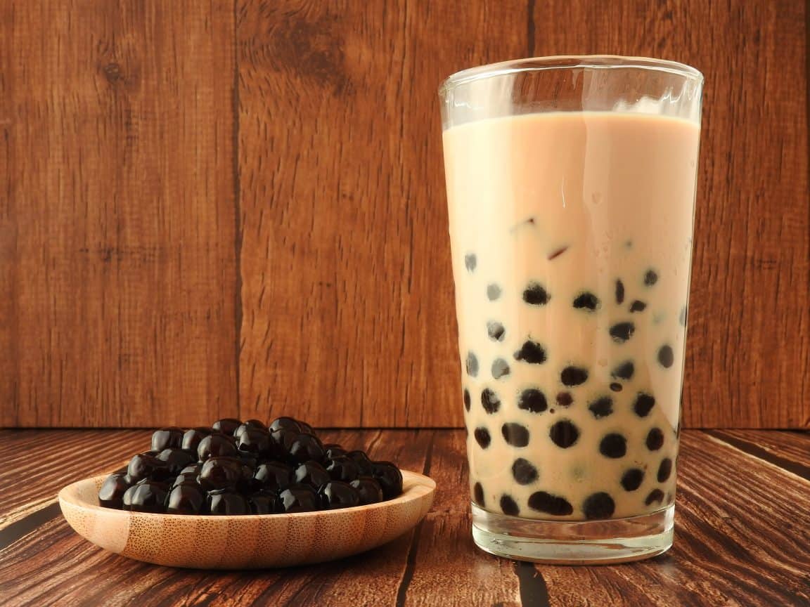 900g Tapioka Perlen Vegan | Bubble Tea Set & Milchtee | Perfekt für Smoothie, Eiskaffee, Eistee, Slush und gemischte Fruchtgetränke