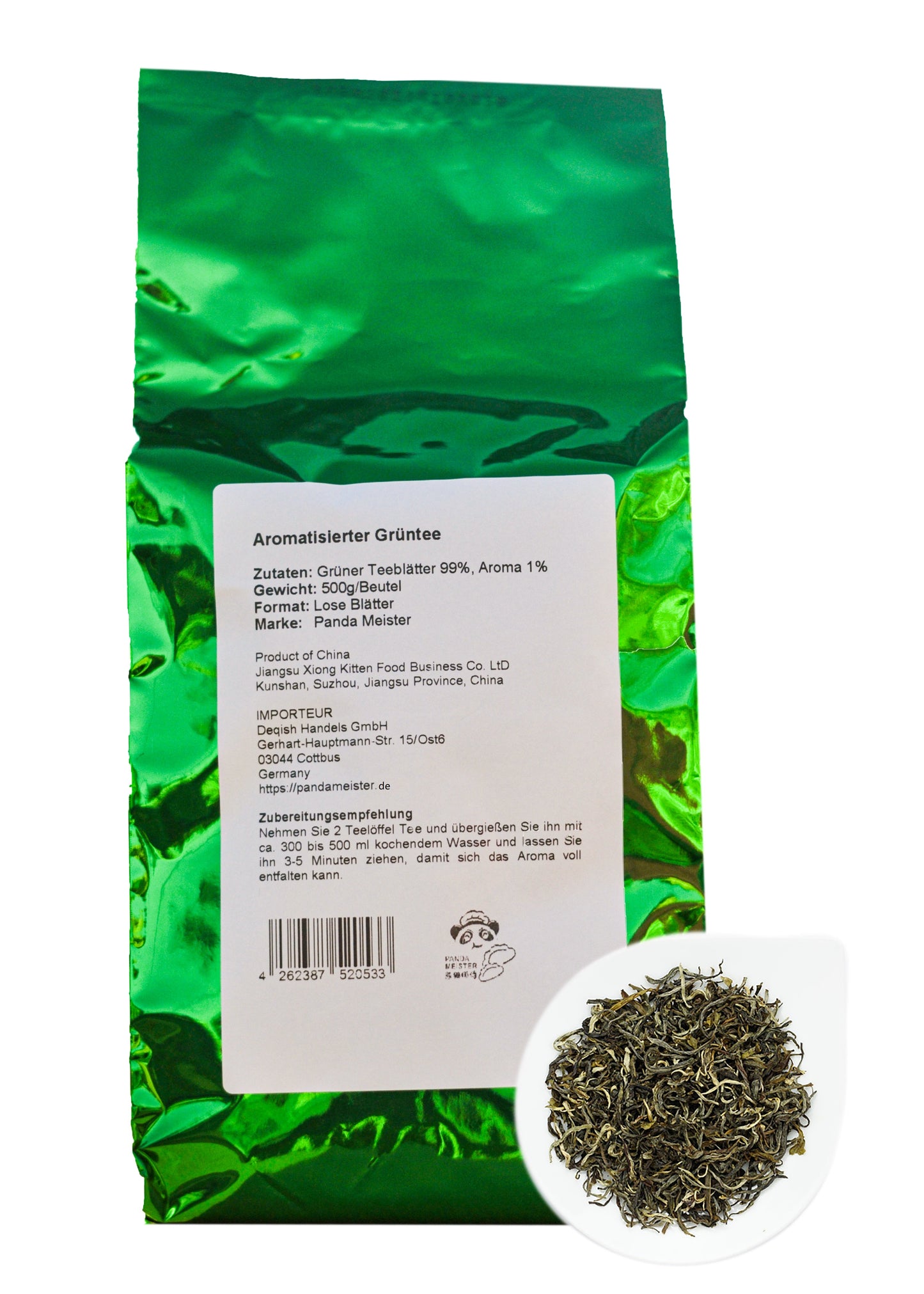 Grüner Tee Loser | Jasmin Grüntee | - Bubble Tee DIY Vegan, Zukerfrei - 500g, China