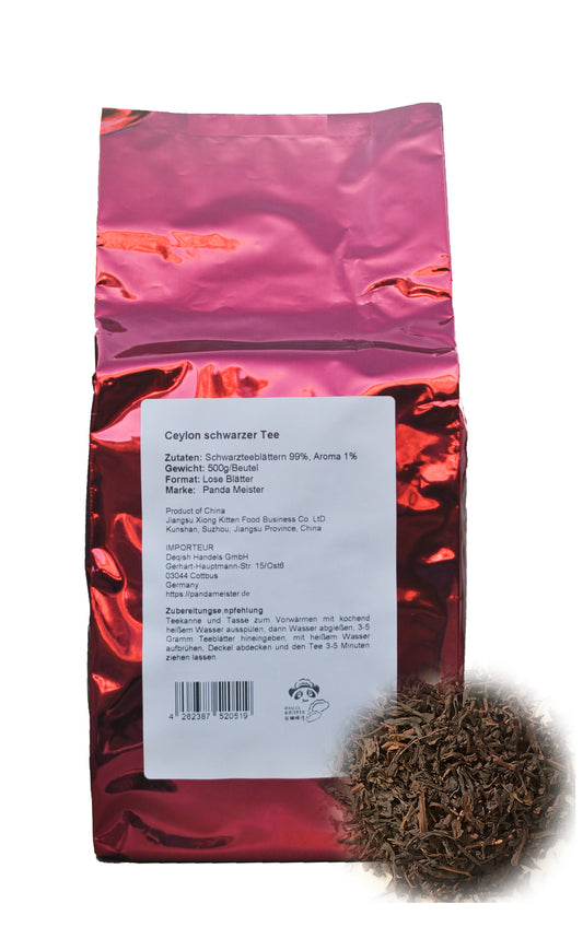 Schwarztee Ceylon Loser Tee - Bubble Tee DIY, Vegan Zukerfrei - 500g, China