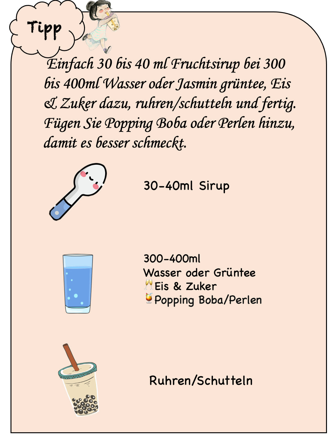 Bubble Tea DIY Set 1*3kg Pfirsich Boba+ 1*600g Erdbeer Boba + 10st Gratis Einweg Papier Trinkhalme für Perlen Boba Mix