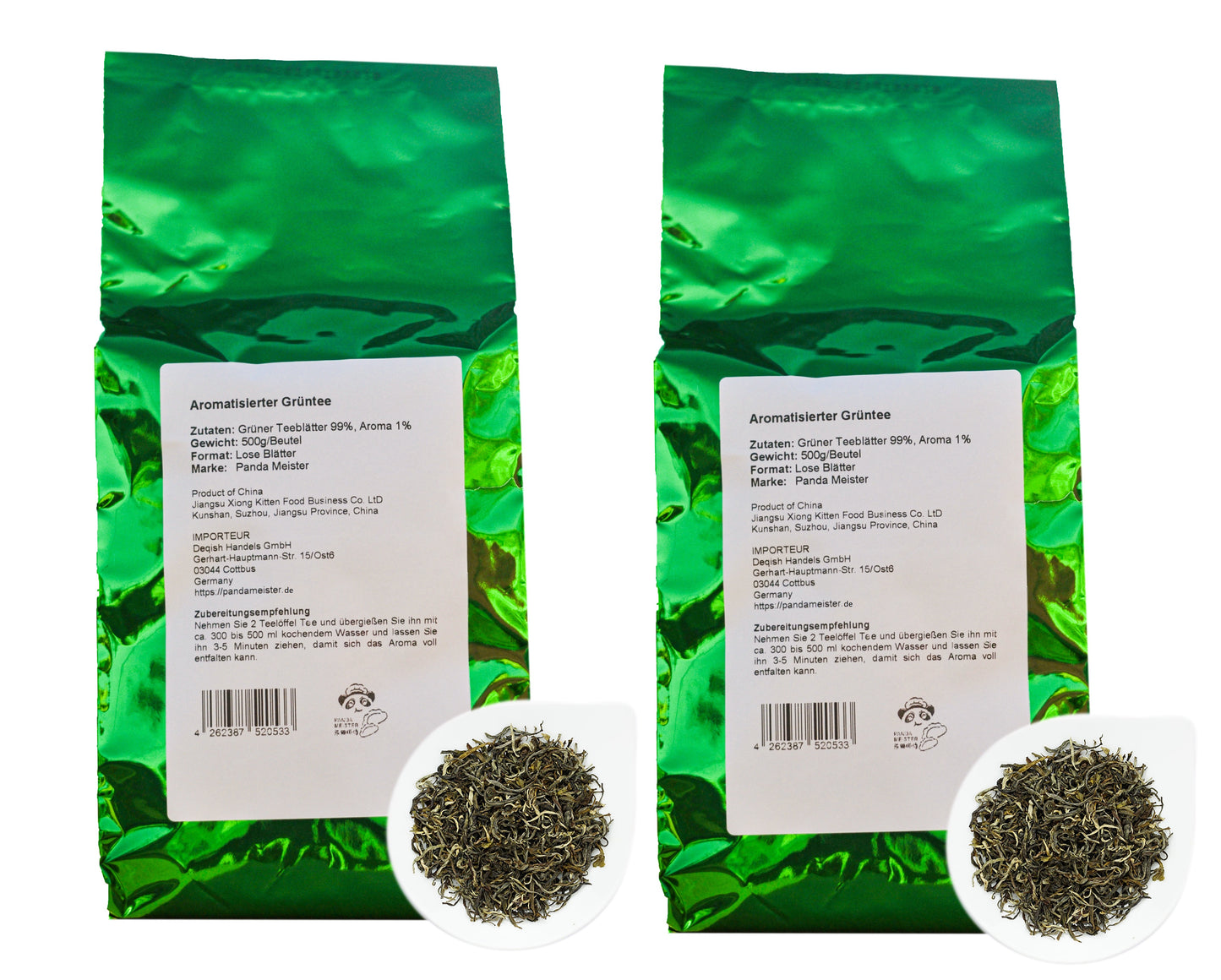 Grüner Tee Loser | Jasmin Grüntee | - Bubble Tee DIY Vegan, Zukerfrei - 500g, China
