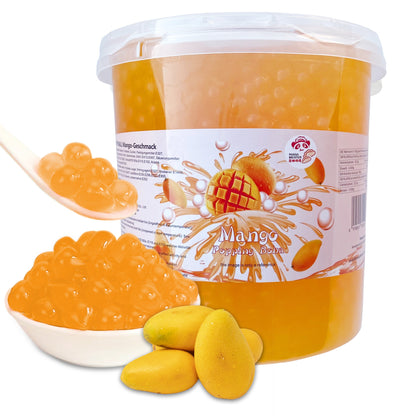 Bubble Tea Perlen Mango - Bubbletea Boba Perlen Set 3KG-Versandkostenfrei - Natur&Vegan -Selber Machen Bubble Tea DIY Partys