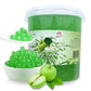 Bubble Tea Perlen Grüner Apfel - Bubbletea Boba Perlen Set 3KG-Versandkostenfrei - Natur&Vegan -Selber Machen Bubble Tea DIY Partys