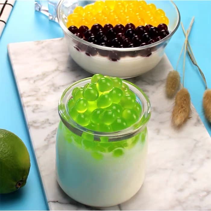 4,2kg Popping Boba Mix Regenbogen Boba - 7 x 600g Perlen Packung - Erdbeere, Blaubeere, Maracuja, Apfel, Litschi, Mango, Pfirsich- - KURZE AKTION! 7 Gratis 600g Packung pro BestellungNr.