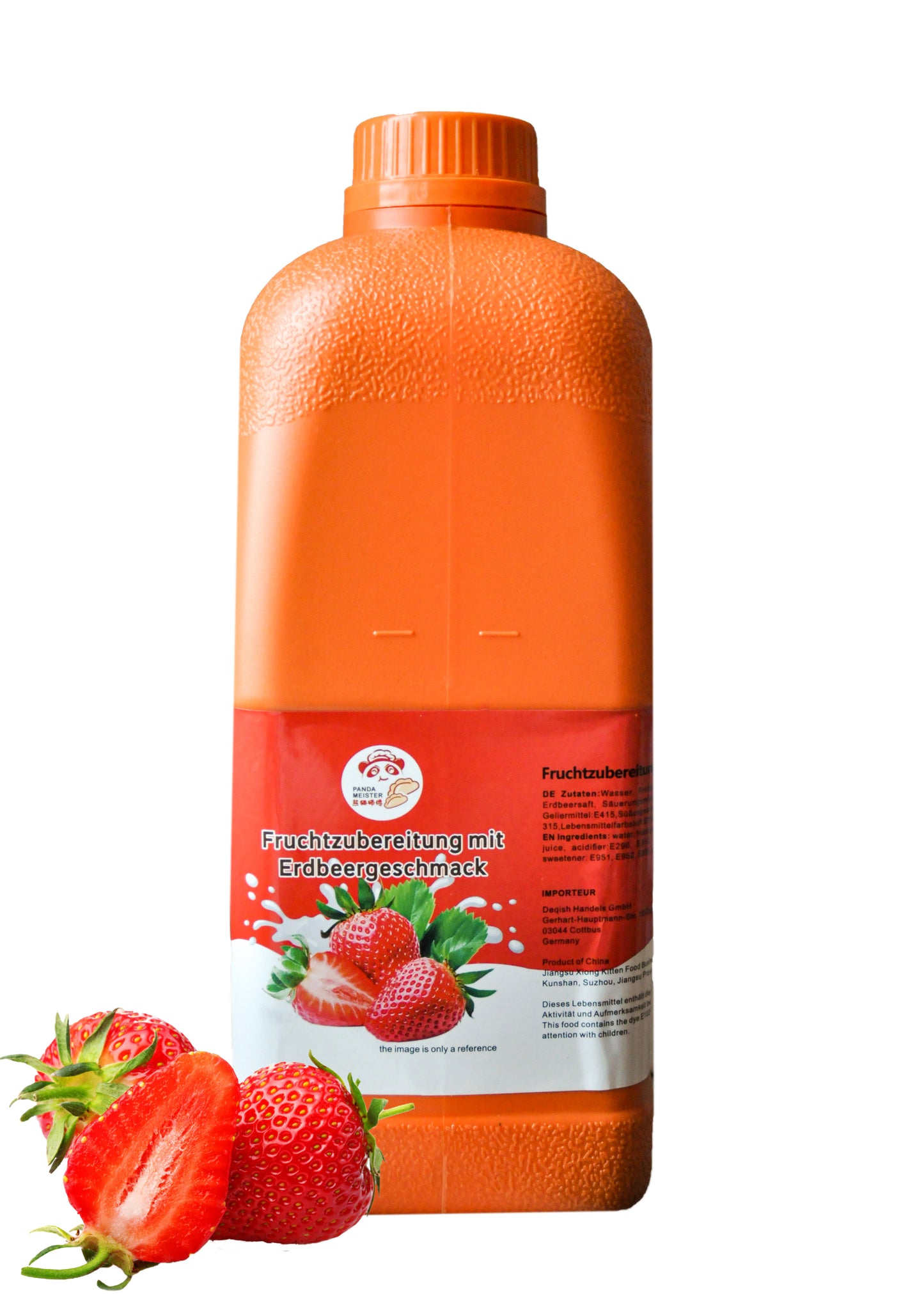 Konzentrat Fruchtsirup für Bubble Tee  Lassi, Smoothie, Slush Getränkesirup 2,5kg - Erdbeer