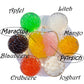Bubble Tea Perlen Passionsfrucht/Maracuja - Bubbletea Boba Perlen Set 3KG-Versandkostenfrei - Natur&Vegan -Selber Machen Bubble Tea DIY Partys