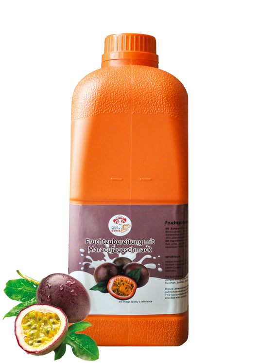 Konzentrat Fruchtsirup für Bubble Tee  Lassi, Smoothie, Slush Getränkesirup 2,5kg - Maracuja