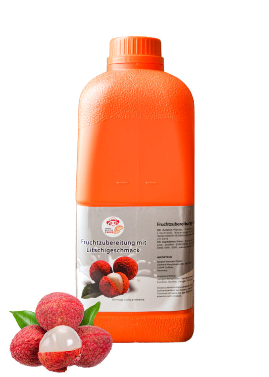 Konzentrat  Fruchtsirup für Bubble Tee  Lassi, Smoothie, Slush Getränkesirup 2,5kg - Litschi