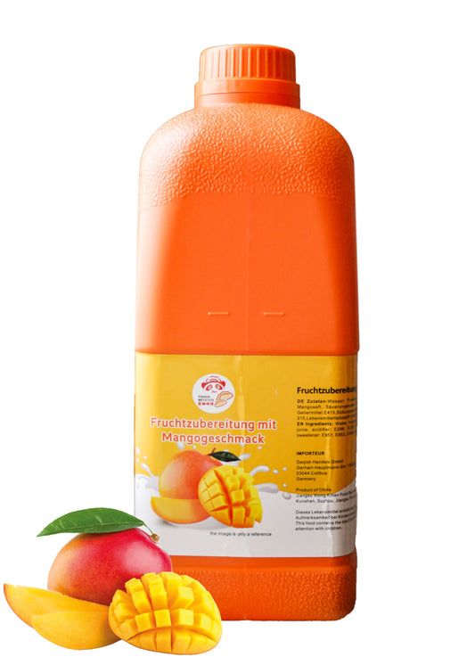 Konzentrat Fruchtsirup für Bubble Tee  Lassi, Smoothie, Slush Getränkesirup 2,5kg - Mango