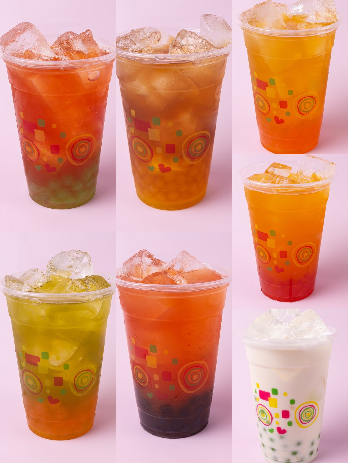 4,2kg Popping Boba Mix Regenbogen Boba - 7 x 600g Perlen Packung - Erdbeere, Blaubeere, Maracuja, Apfel, Litschi, Mango, Pfirsich- - KURZE AKTION! 7 Gratis 600g Packung pro BestellungNr.